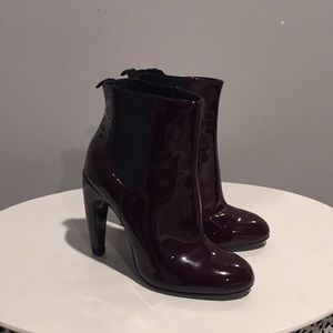 Zara patent booties